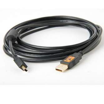 Kabeļi - Tether Tools Tether Pro USB 2.0 Male to Mini-B 5 pin 4,6m Blk - ātri pasūtīt no ražotāja