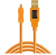 Кабель для передачи данных - Tether Tools Tether Pro USB 2.0 A to Mini-B 8 pin 4.6 m Orange - быстрый заказ от производителяКабель для передачи данных - Tether Tools Tether Pro USB 2.0 A to Mini-B 8 pin 4.6 m Orange - быстрый заказ от производителя
