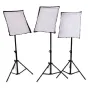 Fluorescent - StudioKing SB03 3x135W 3x 50x70cm w boom Daylight Kit - quick order from manufacturer
