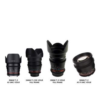 Lenses - SAMYANG KIT VDSLR MK2 CANON EF+HARDCASE 114773 - quick order from manufacturer