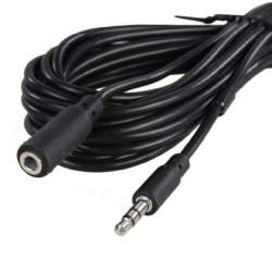 Accessories for microphones - Stereo Audio Extension Cable 3.5 mm Male - 3.5 mm Female 5m - buy today in store and with delivery