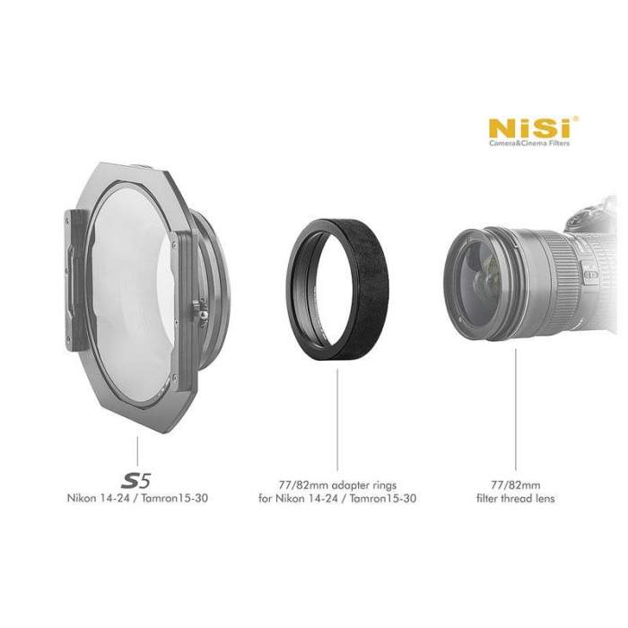 Адаптеры для фильтров - NISI ADAPTER RING FOR S5/S6 HOLDER NIK14-24/TAM15-30 - 77MM ADP 77MM S5 14-24 - быстрый заказ от произво