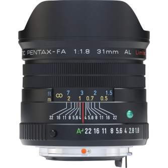 Lenses - Ricoh/Pentax Pentax DSLR Lens 31mm f/1,8 AL Pentax DSLR Lens 31mm f/1.8 AL Black - quick order from manufacturer