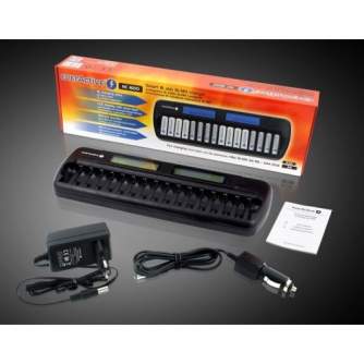 Батарейки и аккумуляторы - everActive NC-1600 NiMH 1-16 AA/AAA lādētājs 16 baterijām - быстрый заказ от производителя