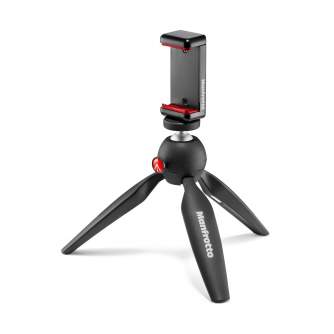 Mobile Phones Tripods - PIXI Mini Tripod Black with Universal Smartphone Clamp Manfrotto MKPIXICLAMP-BK - buy today in store and with delivery