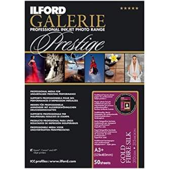 Photo paper for printing - ILFORD GALERIE GOLD FIBRE GLOSS 310G A3+ 25 SHEETS 2004032 - quick order from manufacturer