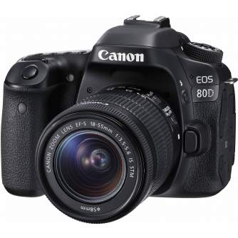 Зеркальные фотоаппараты - Canon EOS 80D DSLR Camera with 18-55mm IS STM Lens - быстрый заказ от производителя