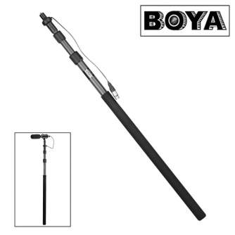 Mikrofonu aksesuāri - Boya Carbon Fiber Boompole BY-PB25 with Internal XLR Cable - ātri pasūtīt no ražotāja