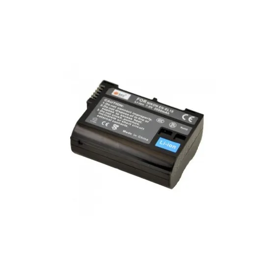 Battery EN-EL15 for Nikon D7100 D7000, D800, D600, 1, V1 - 1950mah, Akumulators baterija