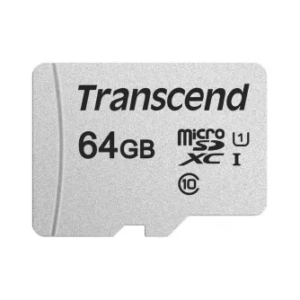 Memory Cards - TRANSCEND SILVER 300S MICROSD NO ADP (V30) R95/W45 64GB - quick order from manufacturer