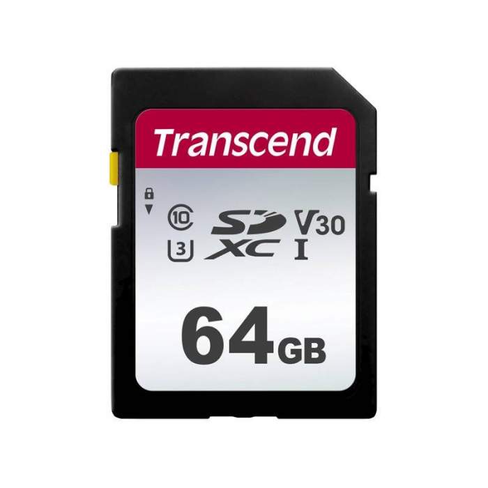 Memory Cards - TRANSCEND SILVER 300S SD UHS-I U3 (V30) R95/W45 64GB - quick order from manufacturer
