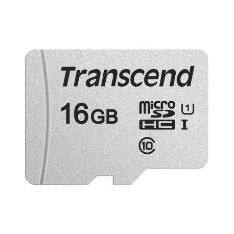 Atmiņas kartes - TRANSCEND 16GB SILVER 300S MICROSD NO ADP (V30) R95/W45 - купить сегодня в магазине и с доставкой