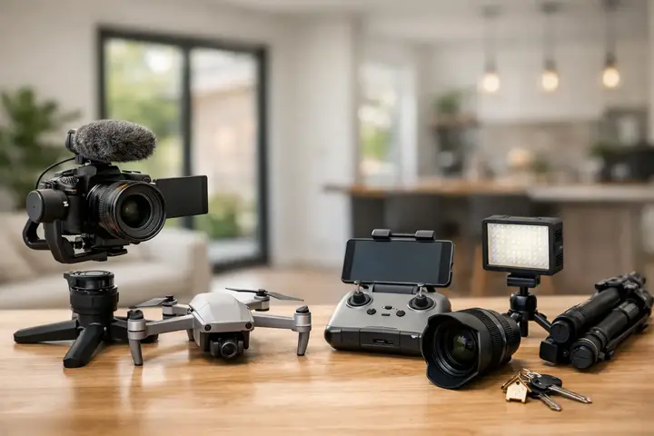 Nekustamo īpašumu video aprīkojuma piemērs