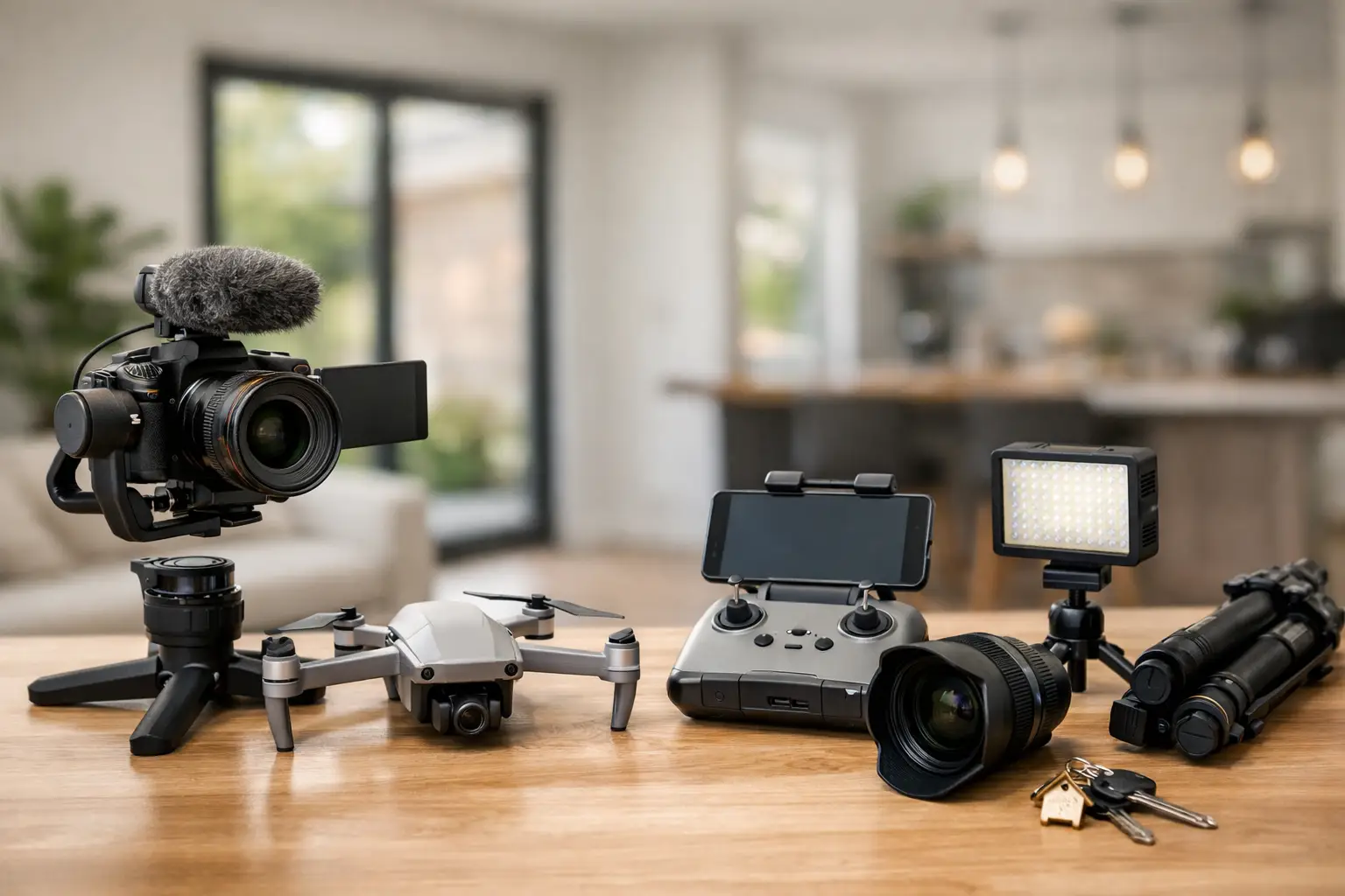 Nekustamo īpašumu video aprīkojuma piemērs