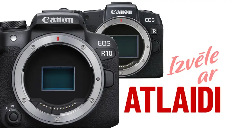 Canon R10 un RP atlaides aprīlī