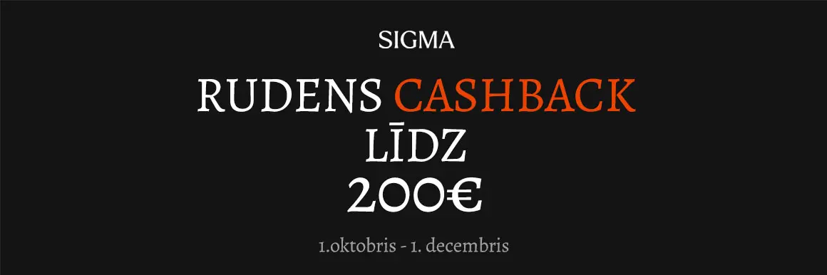 Sigma cashback 2025 rudens